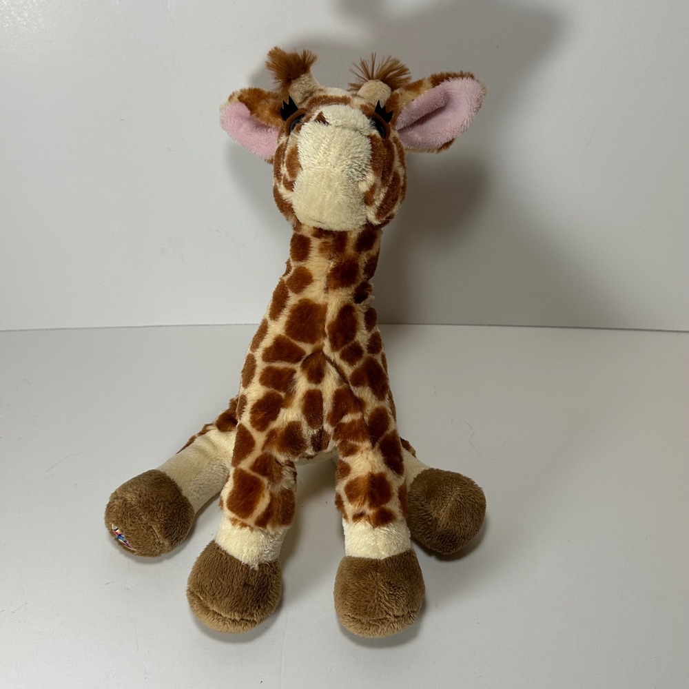Ganz Webkinz Giraffe Plush Stuffed Animal Brown Spotted HM403 W Logo No Code‎